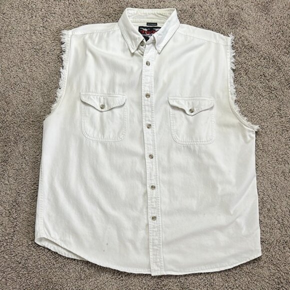 Y2K Biketoberfest 2006 Daytona Beach, FL Men’s Shirt Sleeveless Button Up XL - Picture 3 of 7
